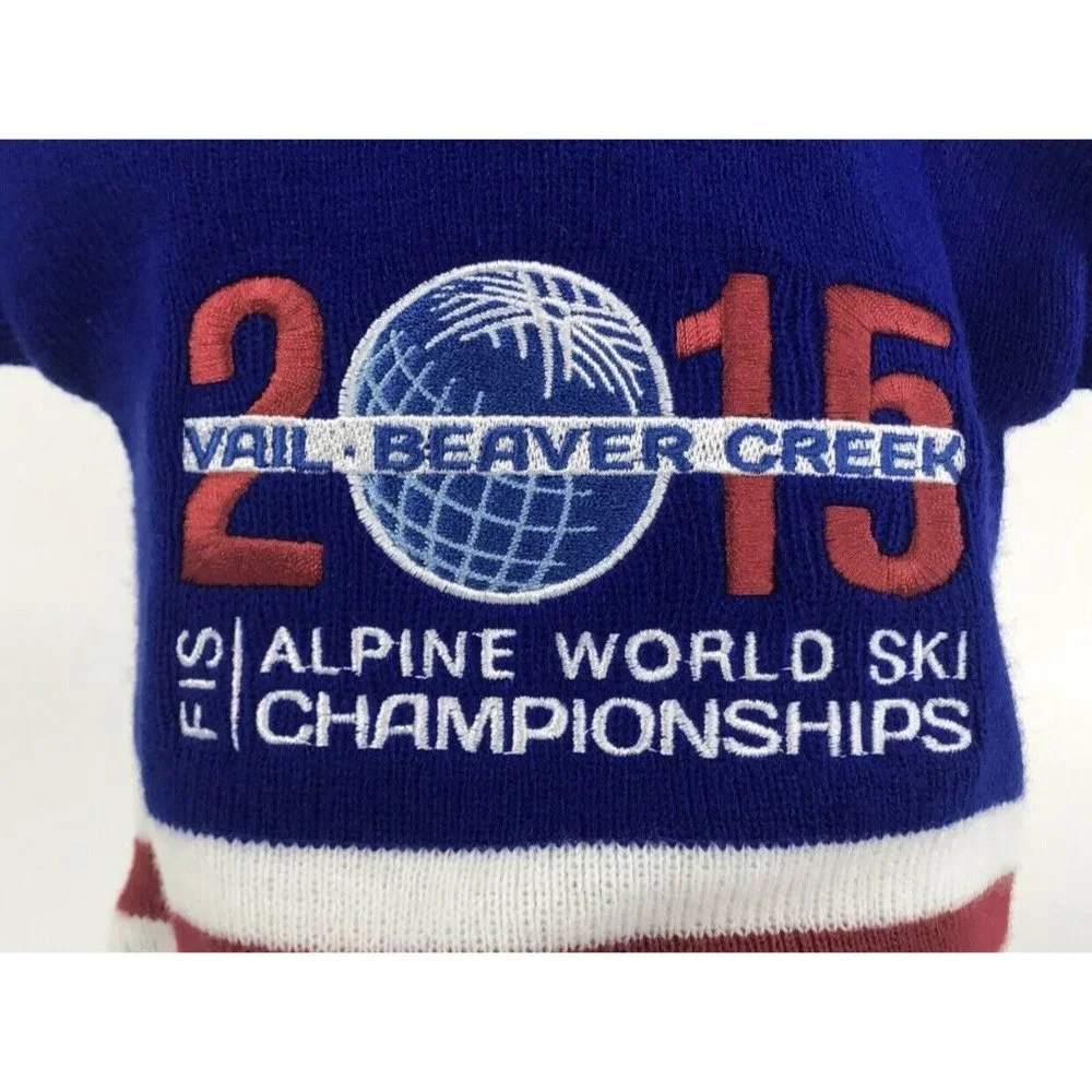 2015 Vail Beaver Creek Alpine World‎ Ski Championships Hat New Blue Red